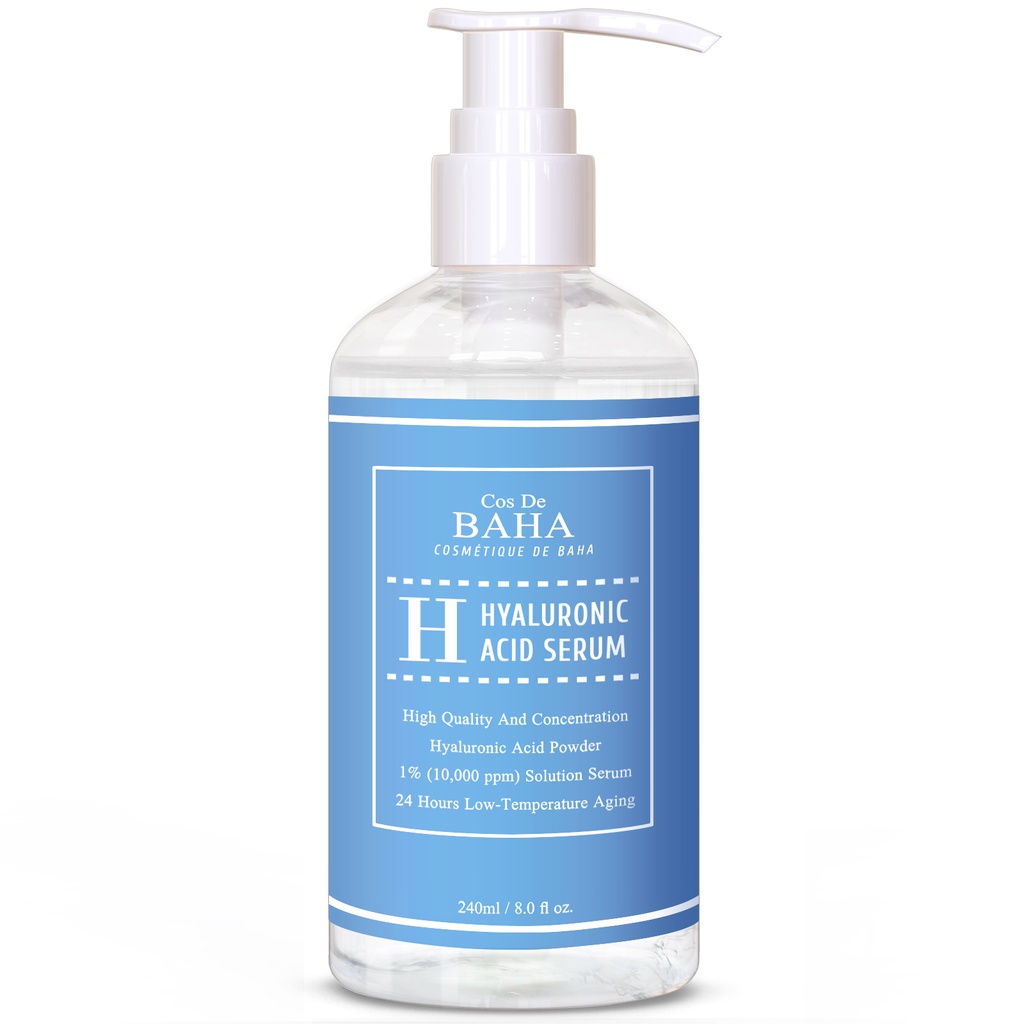 Serum Chứa 1% Hyaluronic Acid Chống Lão Hóa Chống Nếp Nhăn Và Làm Đầy Da Nhạy Cảm Cos De BAHA H240ml