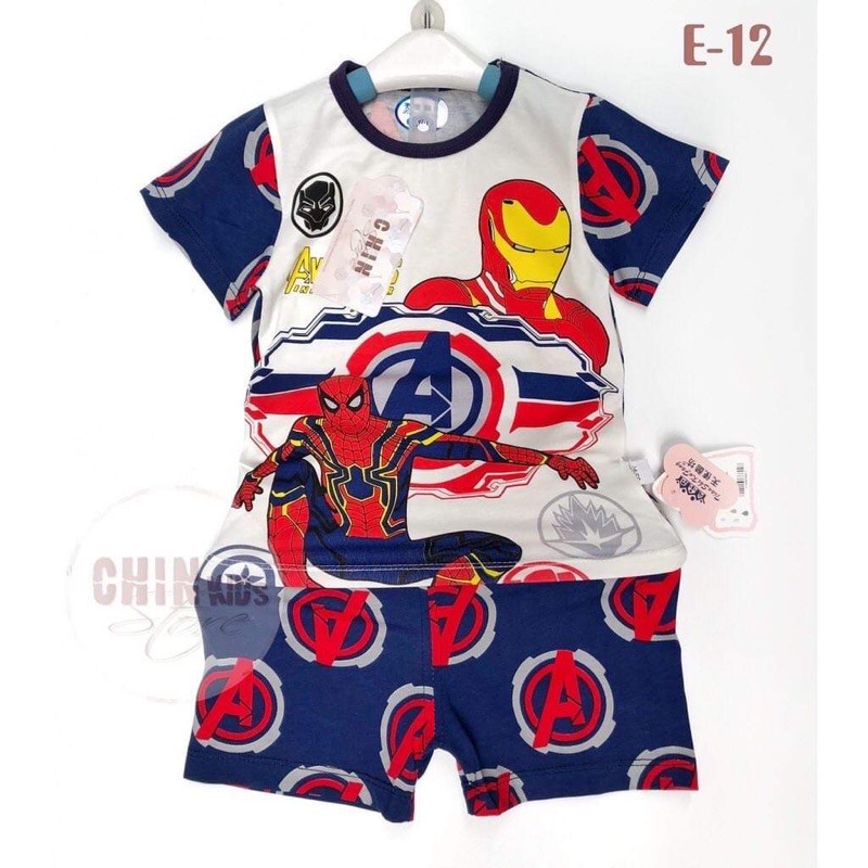 combo 3 bộ cotton mặc nhà hàng quảng châu cho bé trai và bé gái