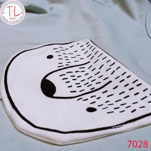 Thời Trang Trẻ Em -Set đồ lửng cho bé trai họa tiết đính nút – Quần Áo Bé Trai - Bộ Bé Trai - Quần Áo Bé Gái - Bộ Bé