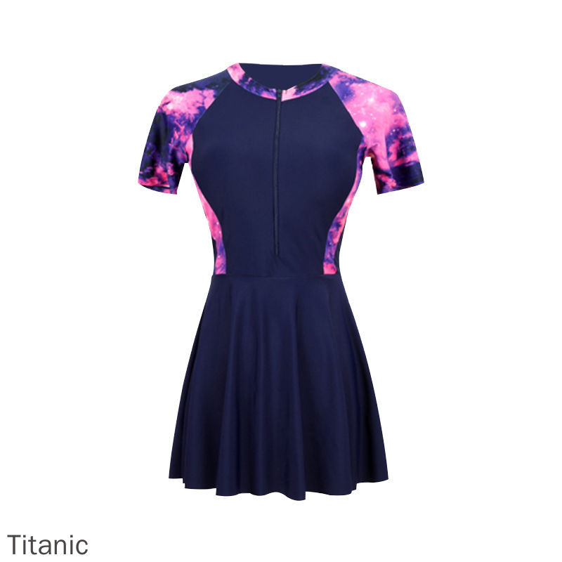 Đồ Bơi Nữ Kín Đáo Hàn Quốc Một Mảnh Sexy Ngắn Tay Thể Thao | BigBuy360 - bigbuy360.vn