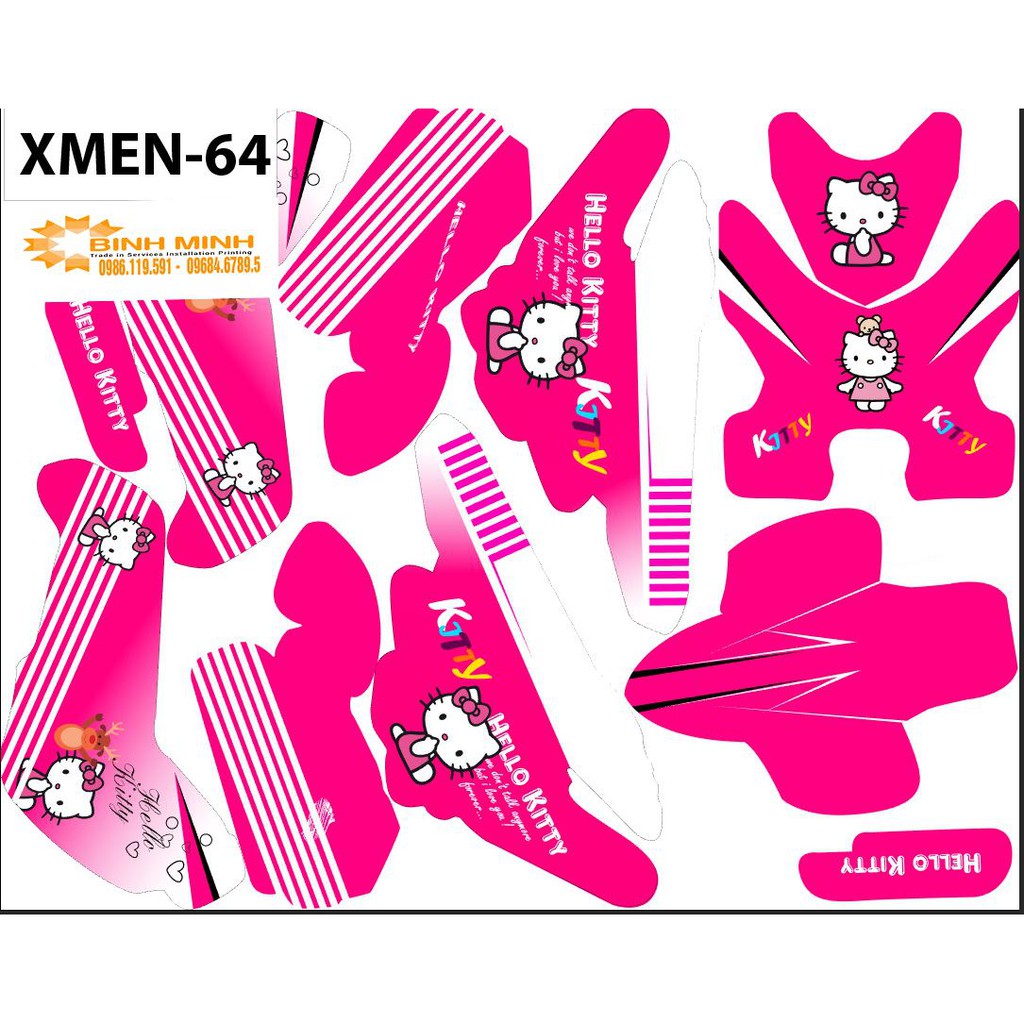 tem trùm xe điện xmen 64