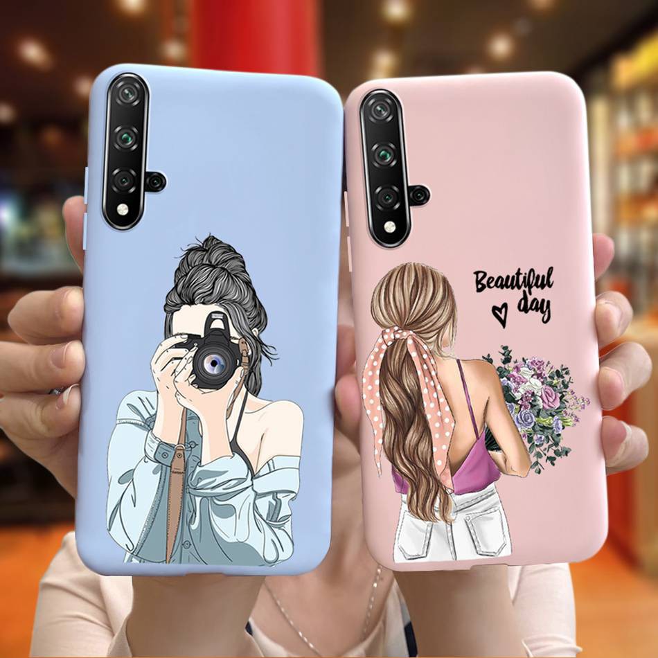 Ốp điện thoại TPU silicon mềm in hình cô gái cho Huawei Nova 5T Nova2i Nova3i Nova7i Nova 5T 2i 3i 7i