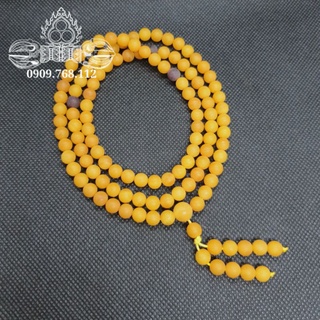 Chuỗi hổ phách 108 hạt 6ly