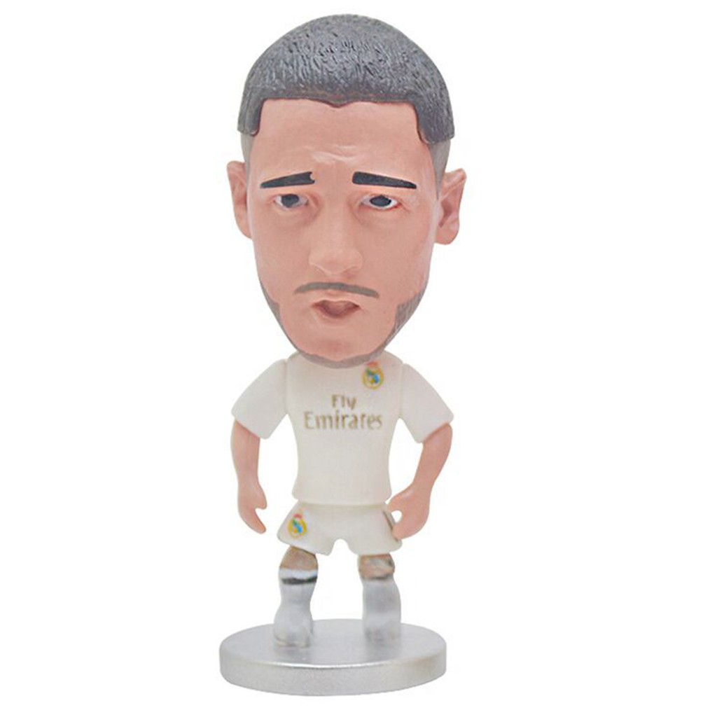 [Figure&Toy]Cute Cartoon Football Star Figure Ronaldo Messi Salah Model Toy Car Ornaments