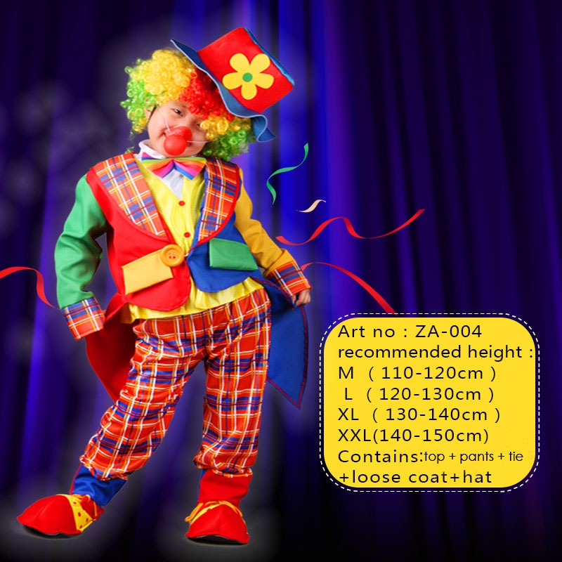 Bộ Đồ Hóa Trang Chú Hề Kẻ Sọc Ca Rô Hóa Trang Halloween Cha Và Con Trai