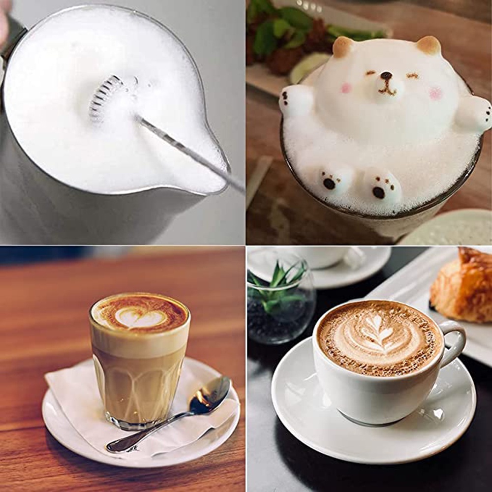 Máy đánh trứng sữa tạo bọt cafe cầm tay mini 3 tốc độ, pin sạc cao cấp nhựa ABS và inox 304 - MTB