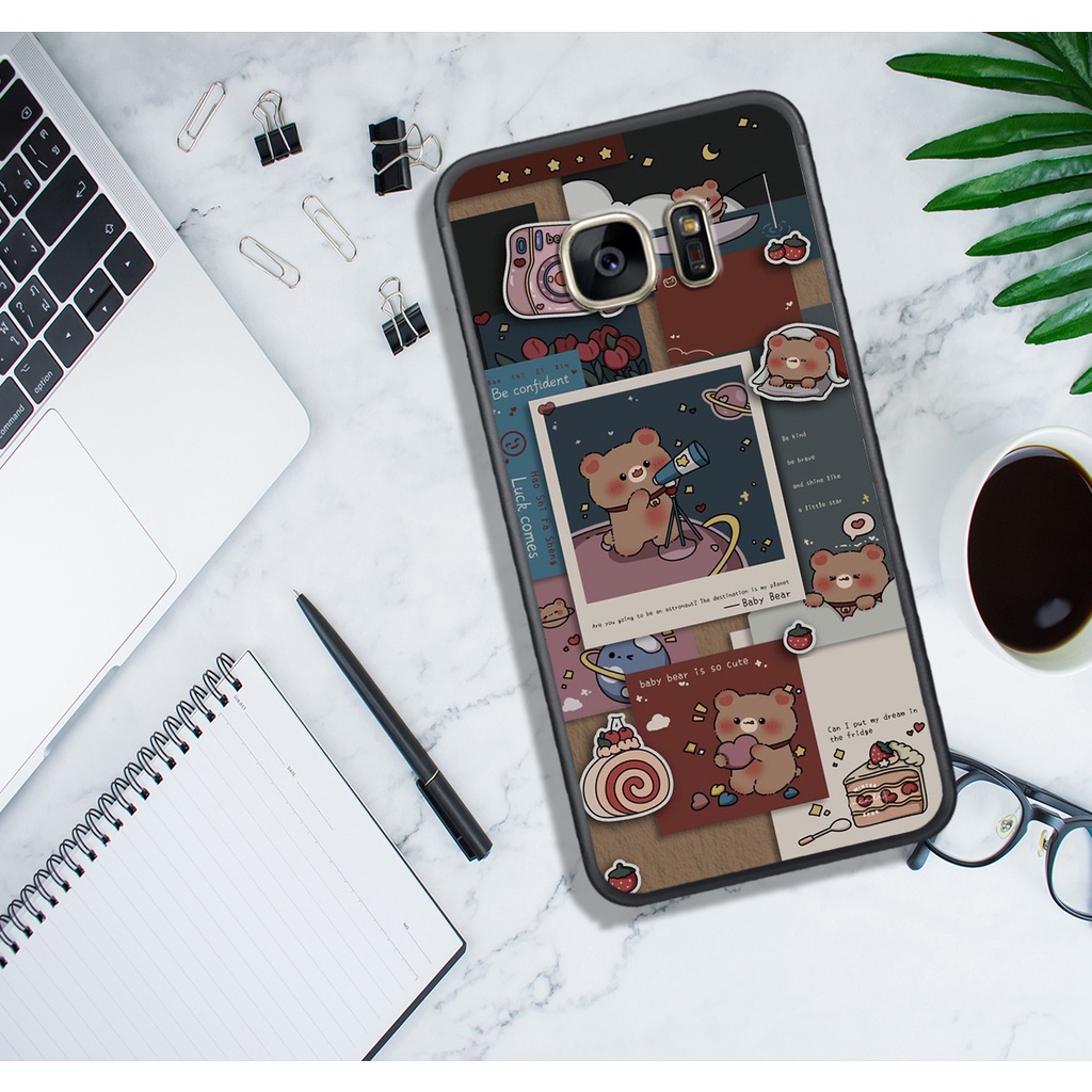 Ốp Lưng SamSung A9 PRO - C9 PRO - NOTE 7 - NOTE FE - A8 STAR , In Hình "Lovely Bear". Đẹp, Bền, Màu Sắc Bắt Mắt.