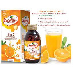 CEGOKID ZINC Tăng sức đề kháng cho trẻ