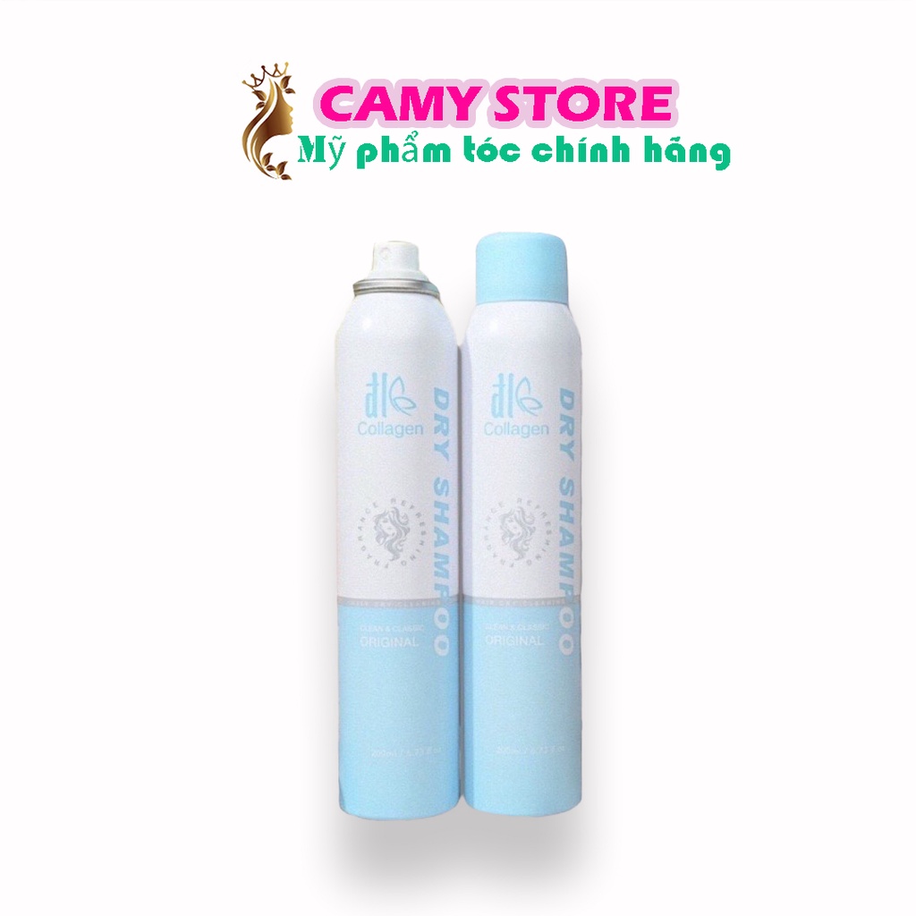 Dầu Gội Khô Siêu Mượt Tóc Collagen ĐL Dry Shampoo 200ml