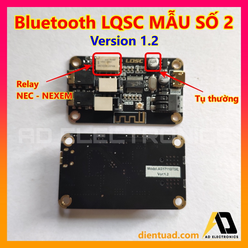 Mạch Giải Mã Âm Thanh Bluetooth LQSC MẪU SỐ 2 Chất Lượng Cao