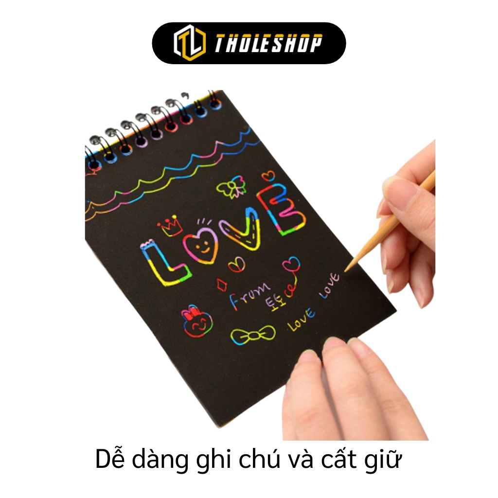 Sổ Ghi Chú - Số Tay Ma Thuật Scratch Note Nhiều Màu Sắc Cho Bé Ghi Chép 6906