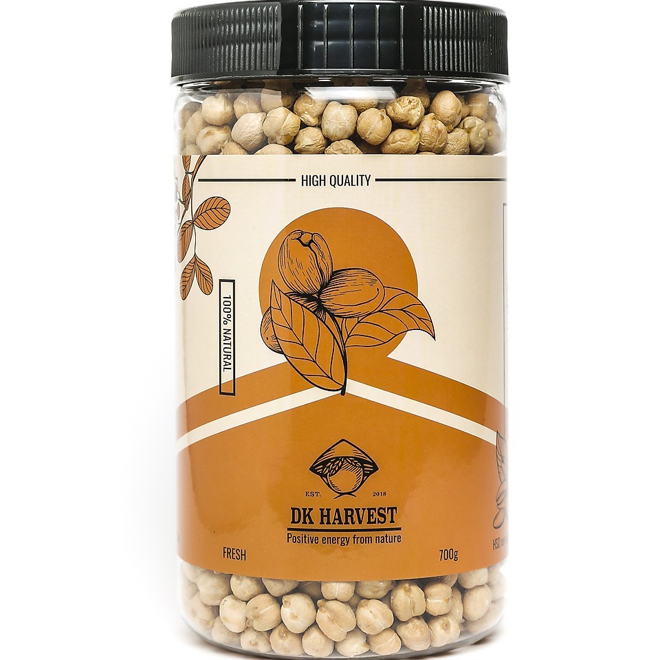 Hạt Đậu Gà Hữu Cơ Chickpeas DK HARVEST Nhập khẩu Nam Mỹ/ Ấn Độ 700g, Hạt dinh dưỡng