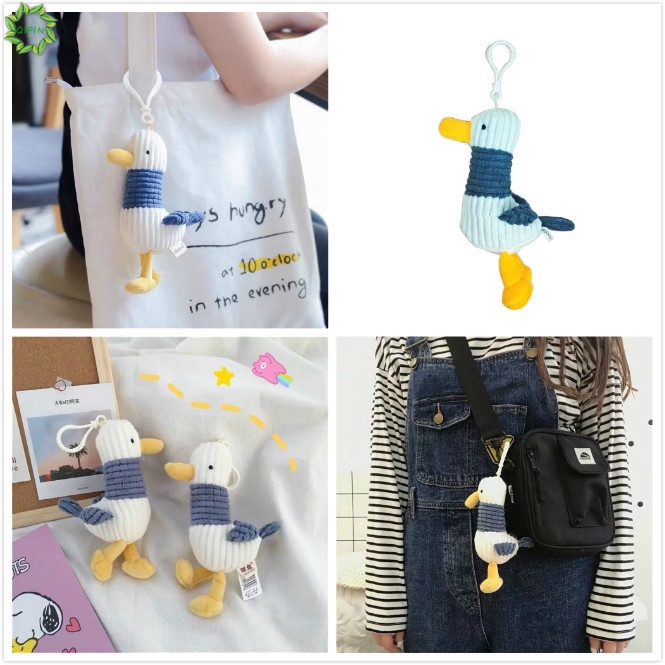 Chú Vịt Nhồi Bông Đáng Yêu Trang Trí Móc Chìa Khóa