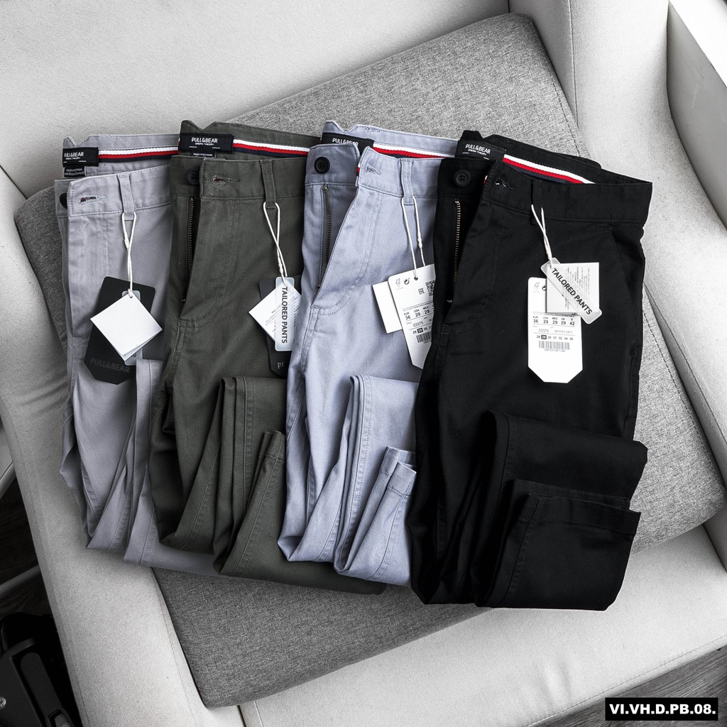 Quần Kaki dài nam PB Hàng vnxk ( Form Slimfit,chất vải co dãn,ống quần 15 đén 18cm )