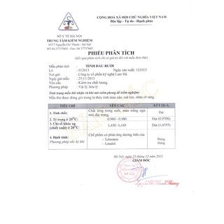 Tinh dầu Hoa Bưởi