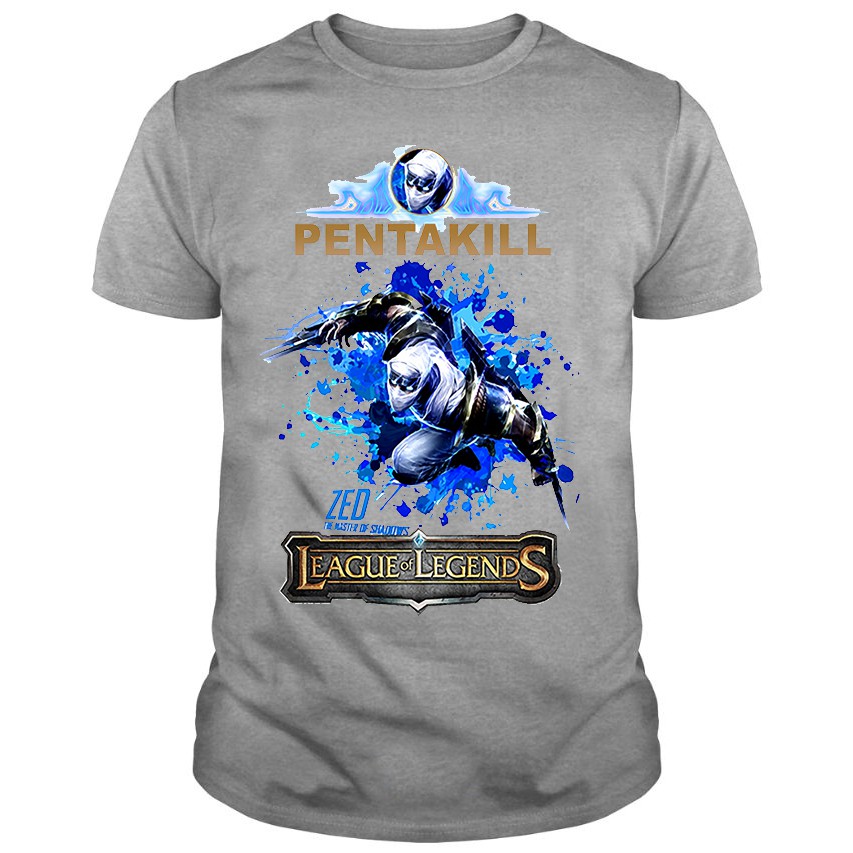 Áo Thun ZED PENTAKILL, Áo Thun LMHT ZED PENTAKILL Cao Cấp - LOL TSHIRT