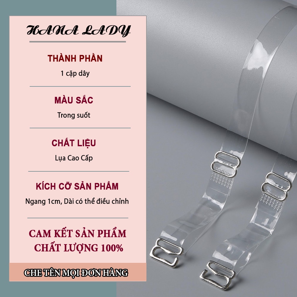 Dây áo ngực trong suốt sexy, dây áo lót D023
