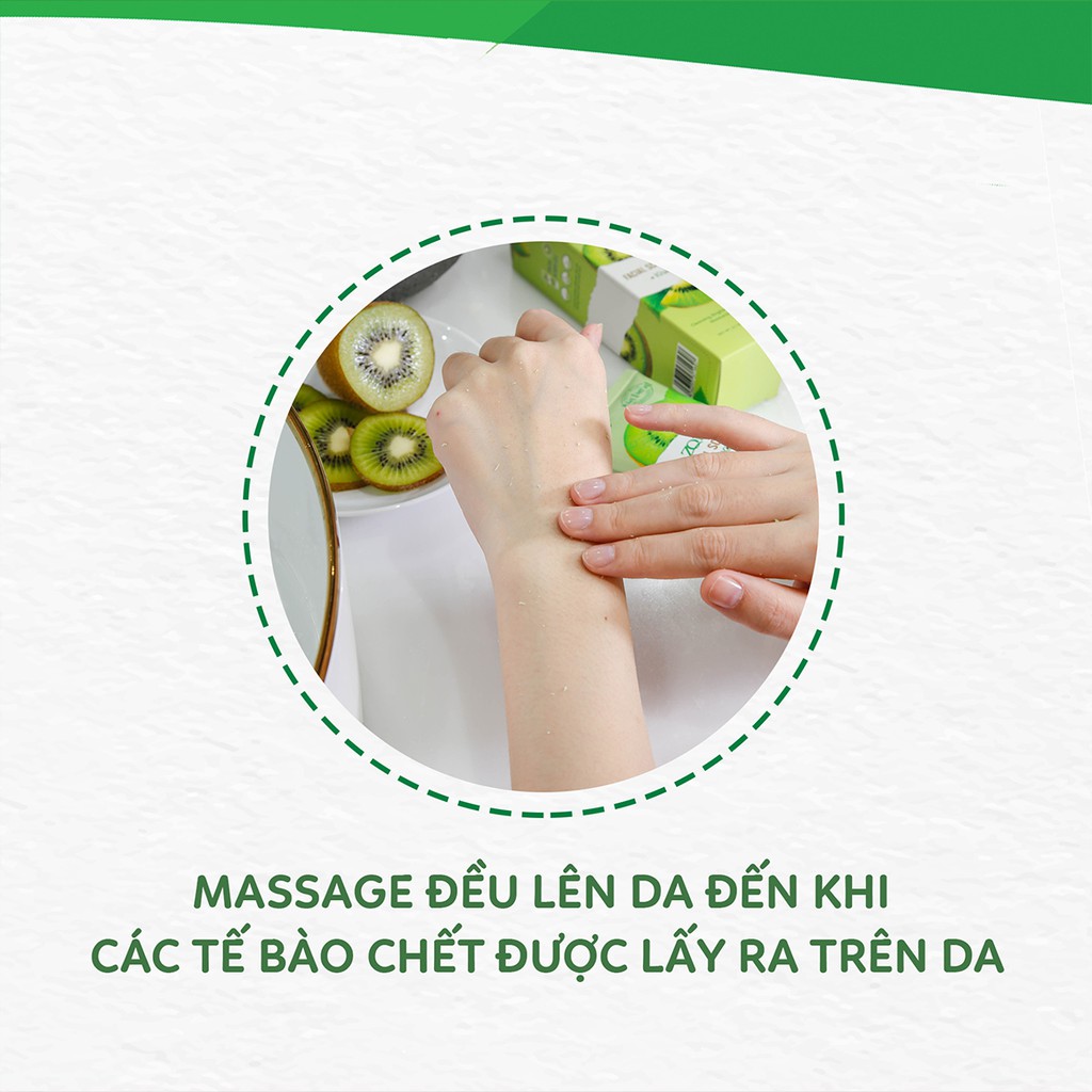 Tẩy Tế Bào Chết Cho Da Mặt Kiwi 80ml - giúp loại bỏ bụi bẩn và lớp tế bào chết, lớp sừng và lớp da cằn cỗi