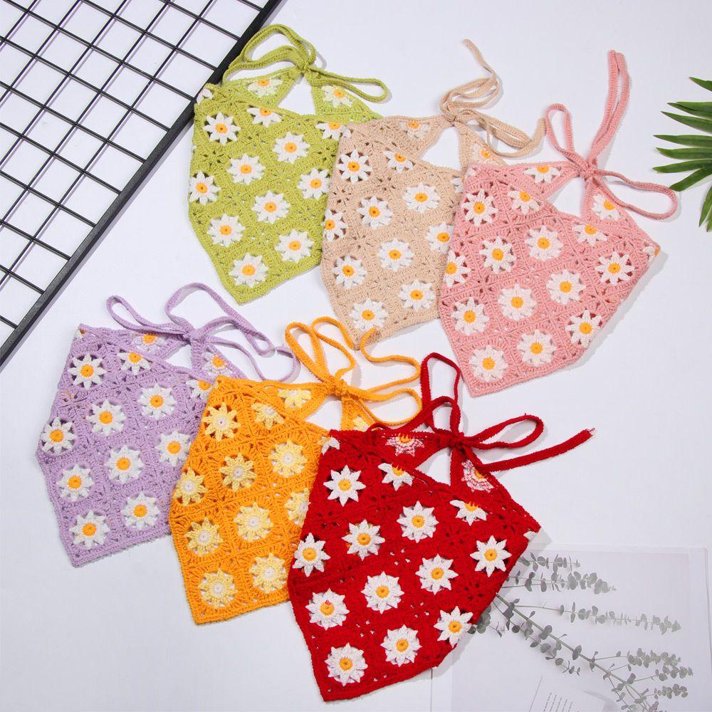 Khăn Bandana Đan Len Co Giãn Hình Tam Giác Nhiều Màu Sắc Thời Trang