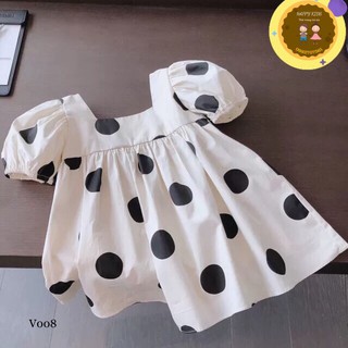 Váy chấm bi siêu dễ thương cho bé