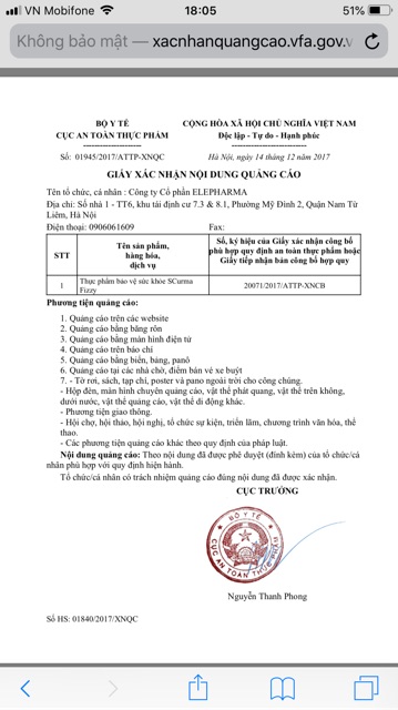 Viên sủi Scurma Fizzy-từ tinh bột nghệ