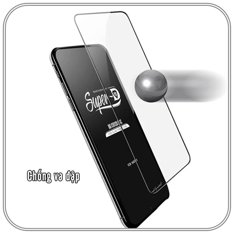 Kính cường lực Super D Xiaomi Redmi Note 9S Full viền Đen MIETUBL