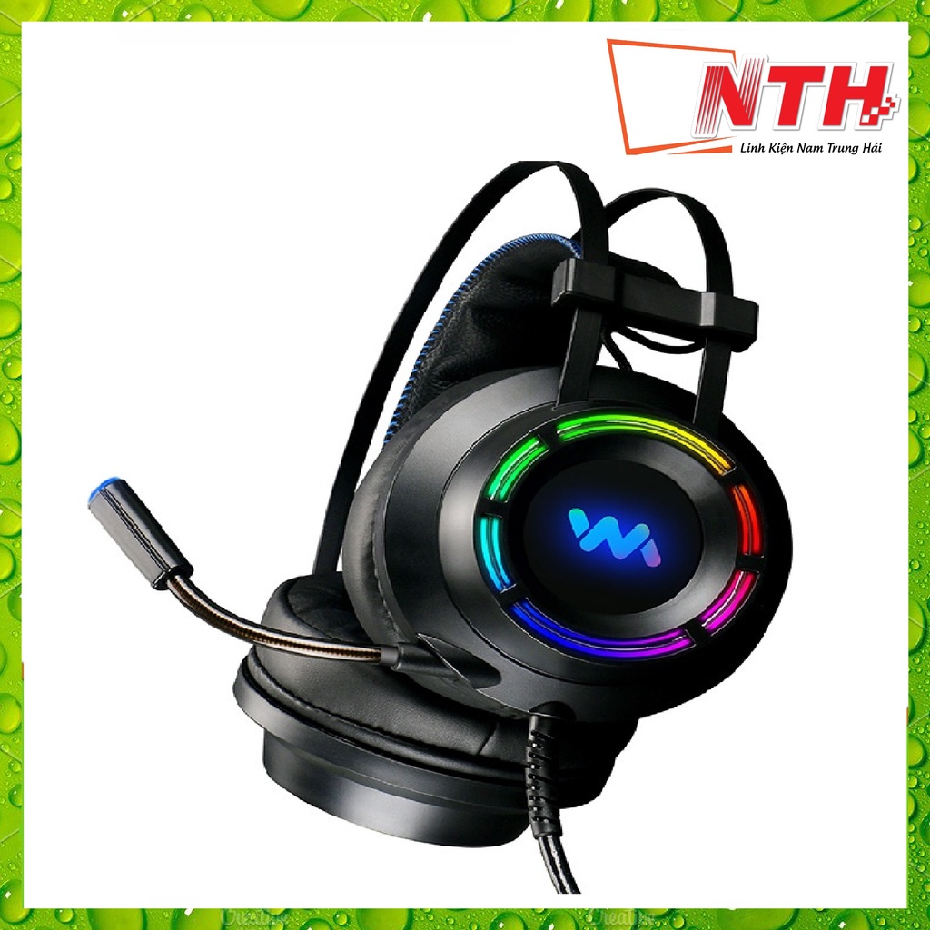 Tai Nghe Chụp Tai Chuyên Game WM 9800S Âm Thanh 7.1 - Led RGB - NTH - Màu ngẫu nhiên - Hàng nhập khẩu