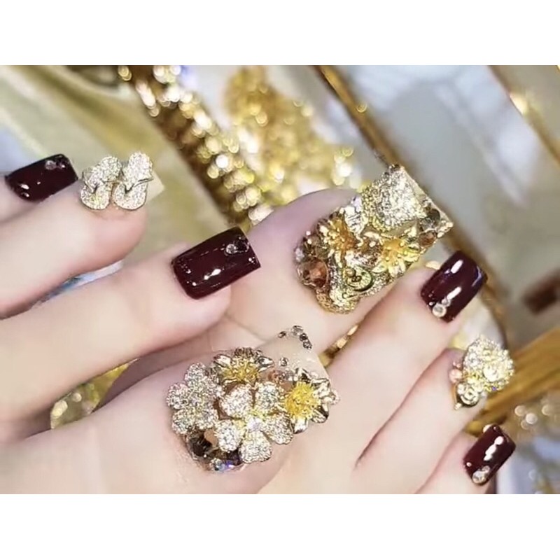 Charm nail Tết Phúc Lộc Thọ hàng cao cấp không bay màu các mẫu charm hot 2023