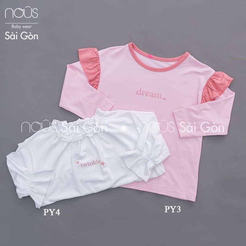 [Nous Pyjamas Kid] Bộ Nous Kids thu đông dài tay cho bé gái bé trai từ 2 tới 6 tuổi mẫu mới nhất 2022