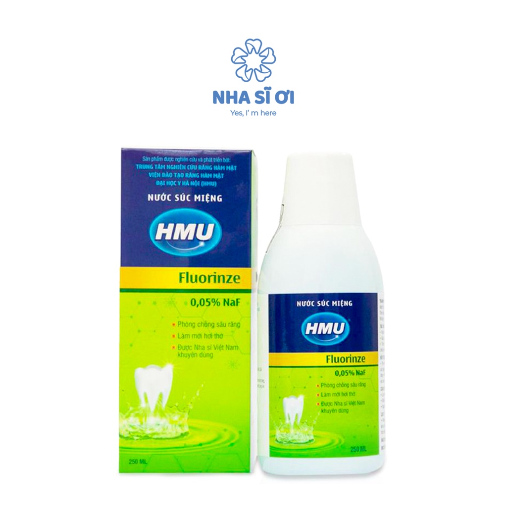 Nước súc miệng HMU Fluorinze 0,05% NaF - Đại học Y Hà Nội