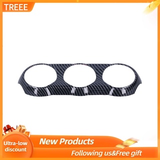 Treee Air Conditioning Switch Trim Cover Carbon Fiber Style Replacement for Mazda CX3 CX-3 2016 2017 2018 Interior Decoration