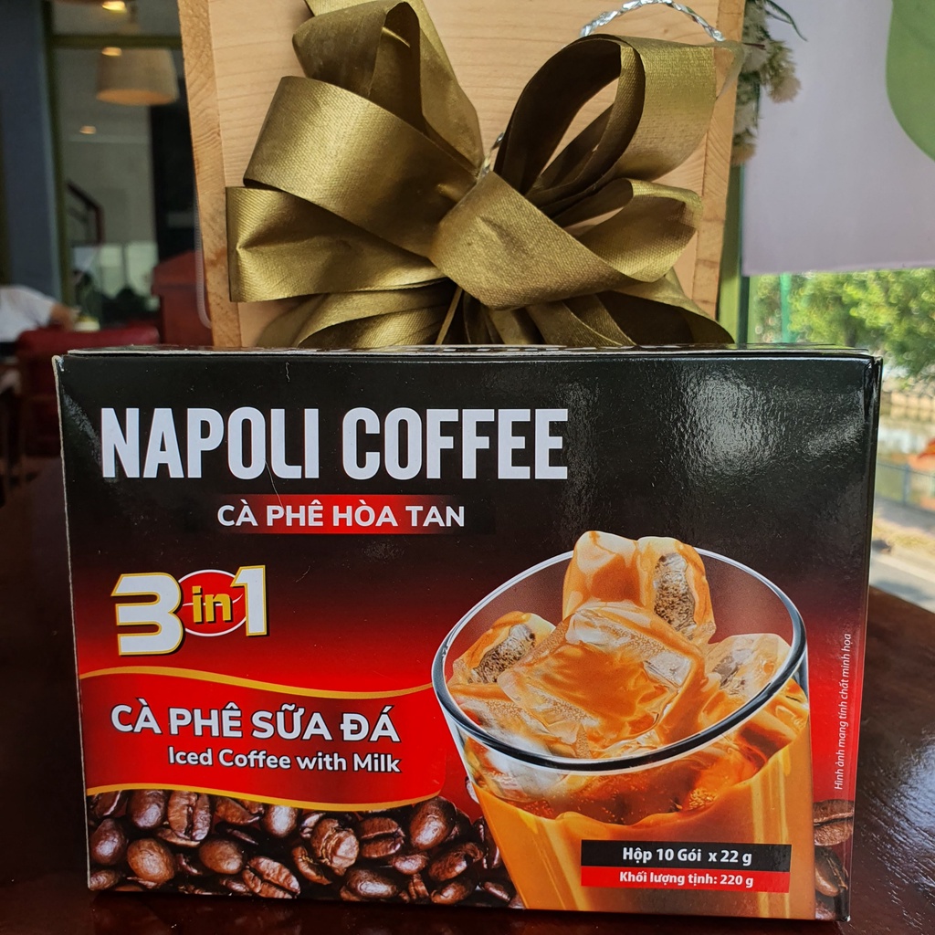 Cà phê sữa đá hòa tan 3in1 Napoli Coffee 10 gói x 22g