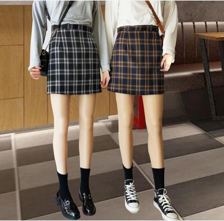Chân Váy Nữ Lưng Cao Kẻ Sọc Caro Phong Cách Hàn Quốc | BigBuy360 - bigbuy360.vn