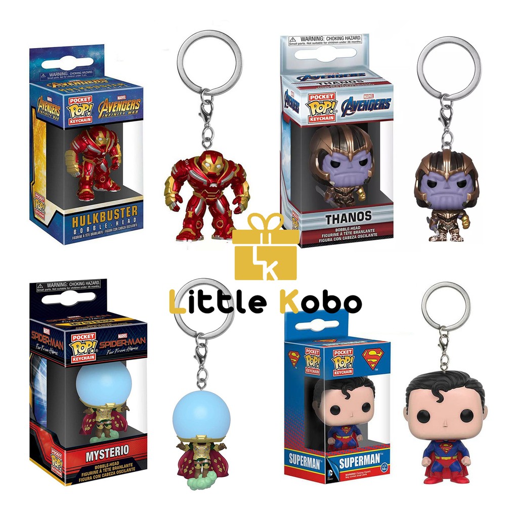 Móc Khóa Nhân Vật Avenger Móc Khóa Marvel Iron Man Spider Man Super Man