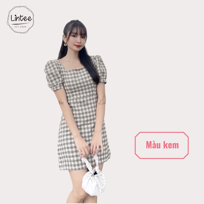Đầm Caro Form Đẹp, Váy Xinh Caro Tôn Dáng Thời Trang Nữ Lintee
