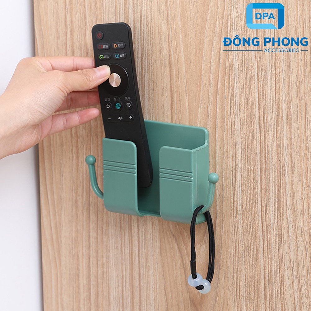 Giá Đỡ Điện Thoại Dán Tường Có Móc Treo Phụ Kiện