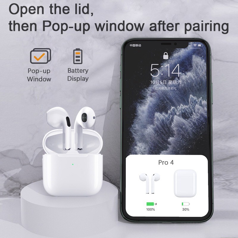 Tai Nghe Bluetooth Nhét Tai Không Dây Aivk Inpods Pro 4 | BigBuy360 - bigbuy360.vn