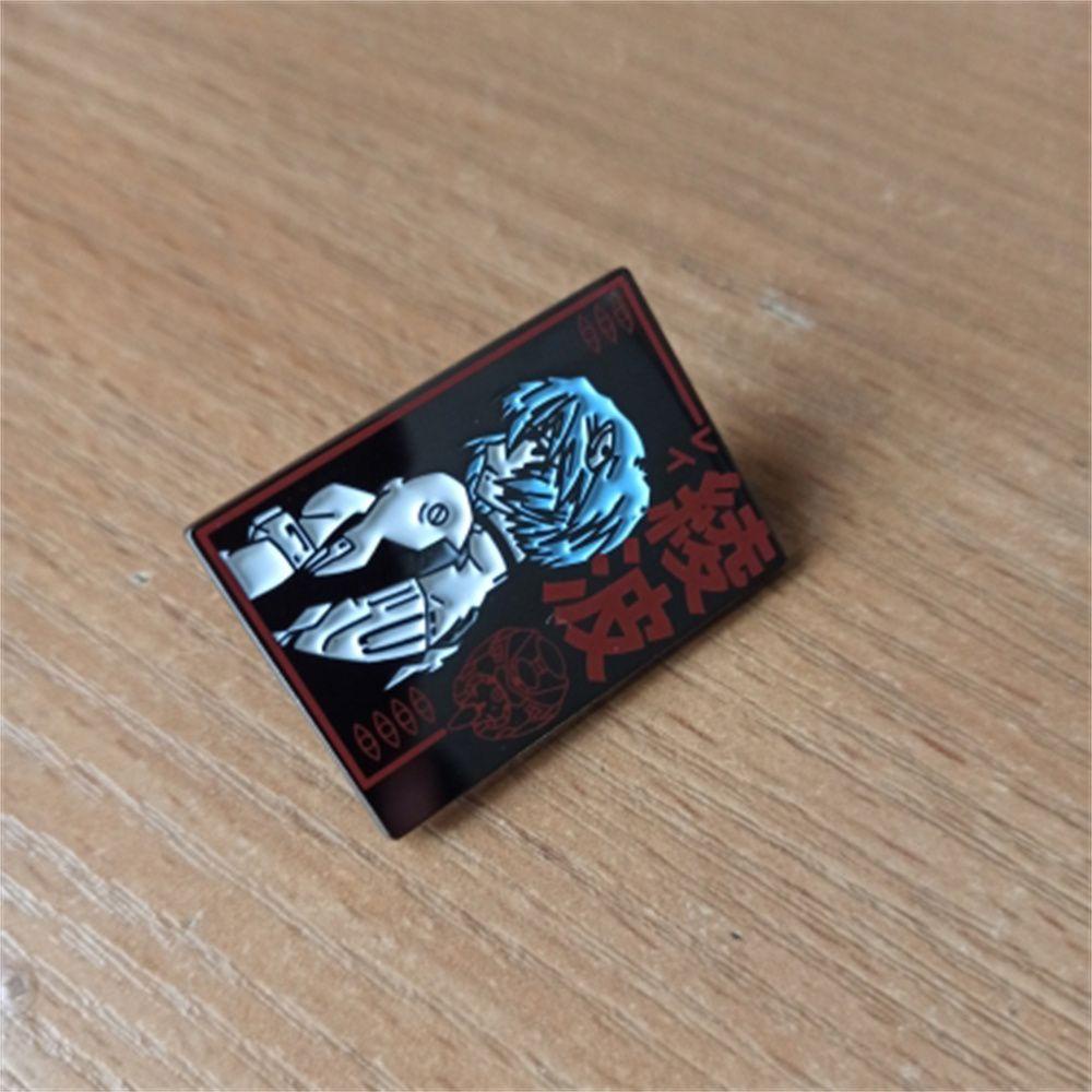 Huy Hiệu Cài Áo Hình Nhân Vật Anime Evangelion EVA-0 Unit 00 Màu Đen