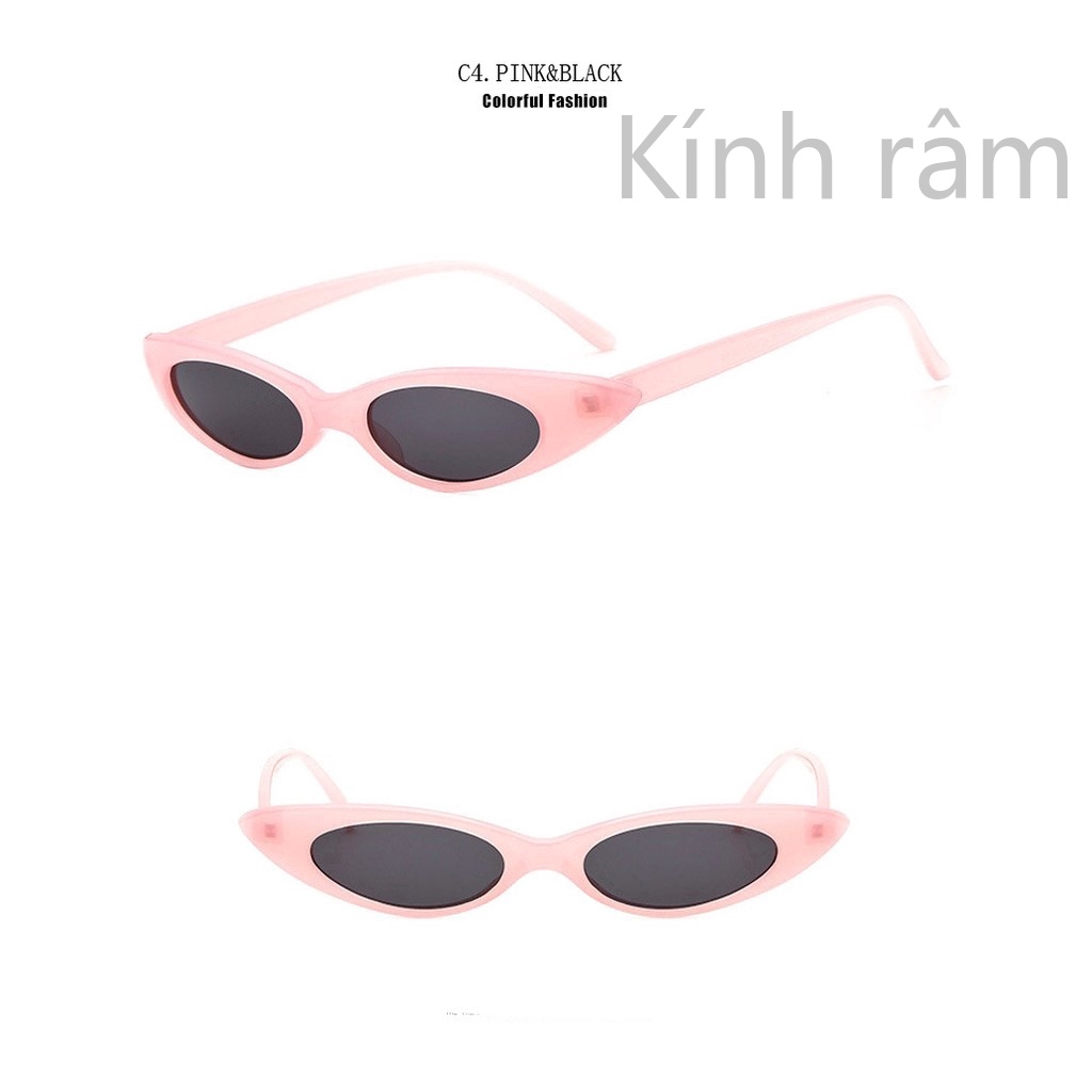 Kính mát mắt mèo đen cổ điển chống tia UV400