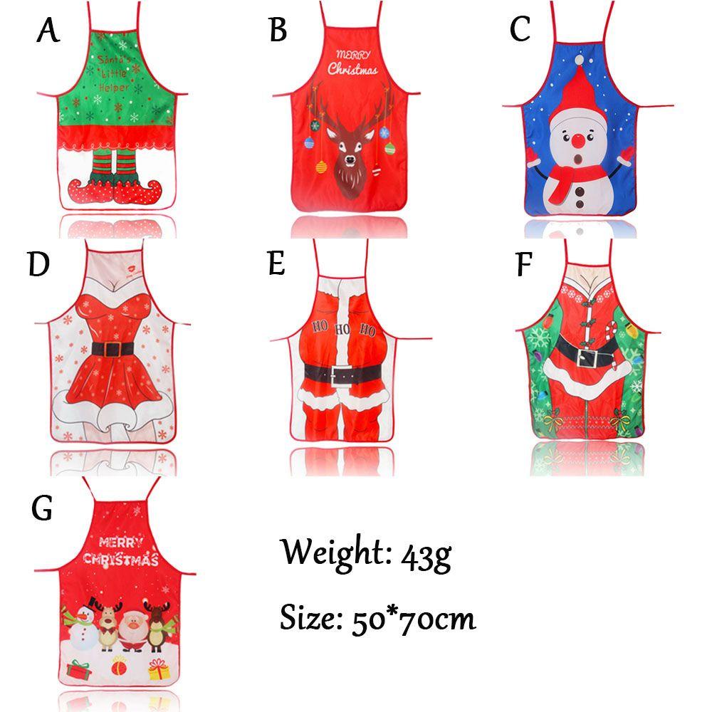 CONOPERY Tạp Dề Màu Sắc Thời Trang Dùng Làm Quà Tặng Giáng Sinh