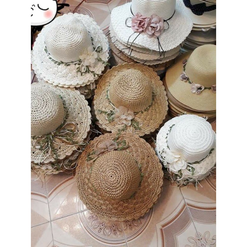 20 mũ hàng đẹp, dầy dặn móc tay