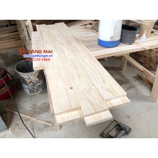 Thanh gỗ thông mặt rộng 10cm x dày 1,5cm x dài 80cm + láng nhẵn mịn 4 mặt