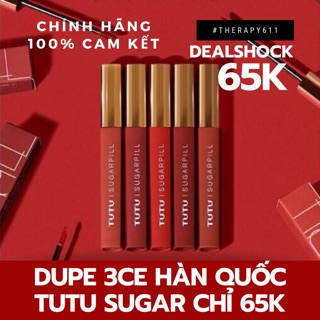 " HOT " # BẢNG DUPE HOÀN HẢO 3CE - TUTU SUGAR LIPZ ...#