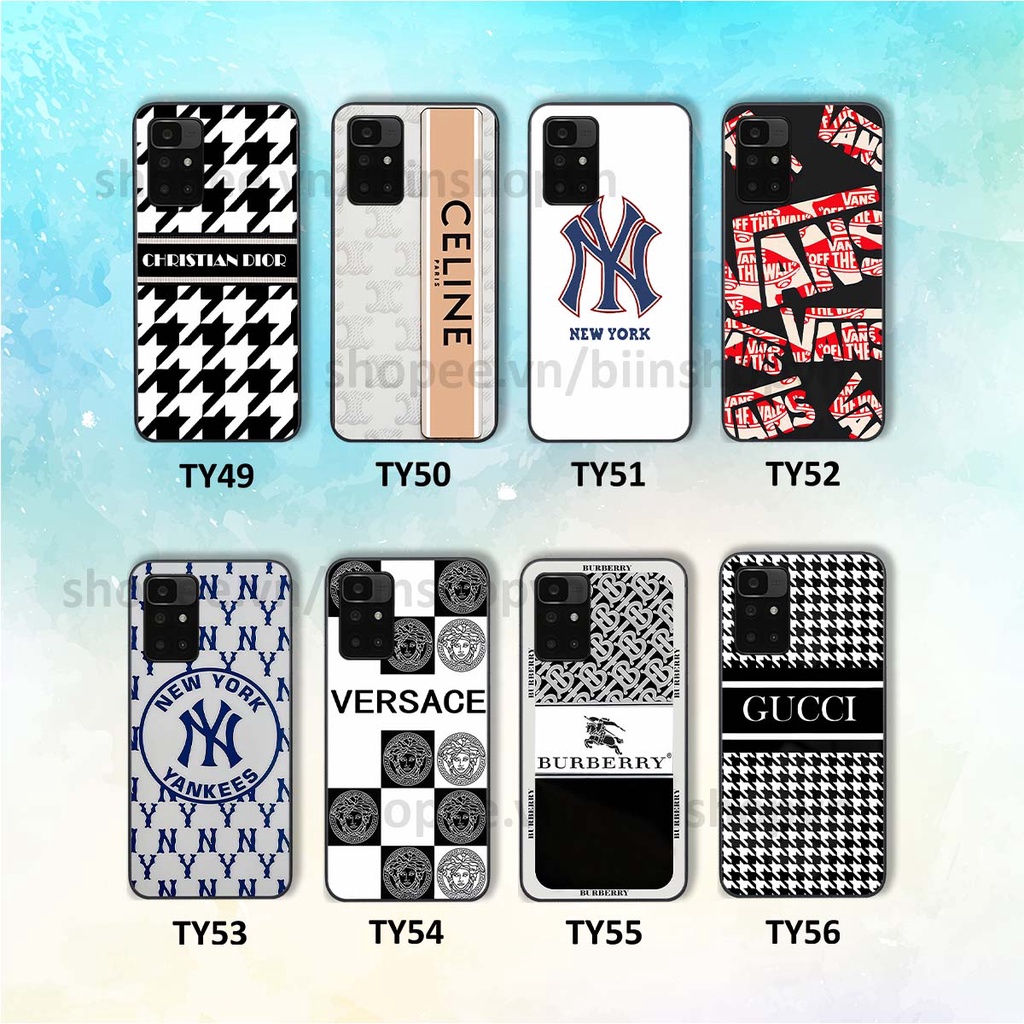 Ốp Xiaomi Redmi 10 in hình các thương hiệu nổi tiếng siêu đẹp, thời trang cá tính