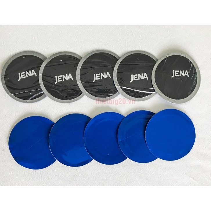 miếng vá vỏ tay ga Jena little round 53mm- 32miếng/hộp. Mềm, dẻo, bền, ăn keo. Xuất xứ Ấn Độ