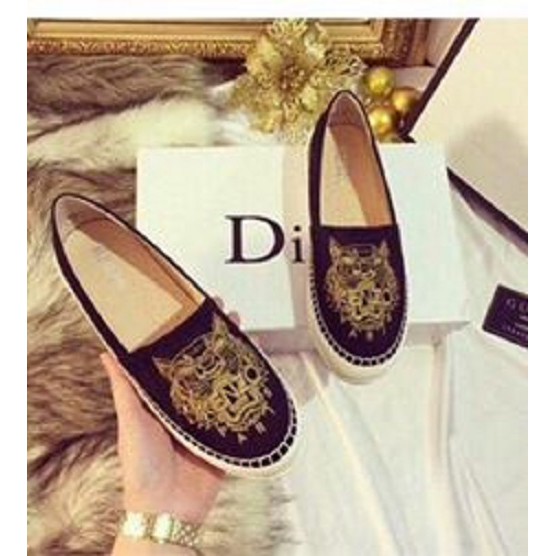 Giày lười slip on thêu hổ cao cấp