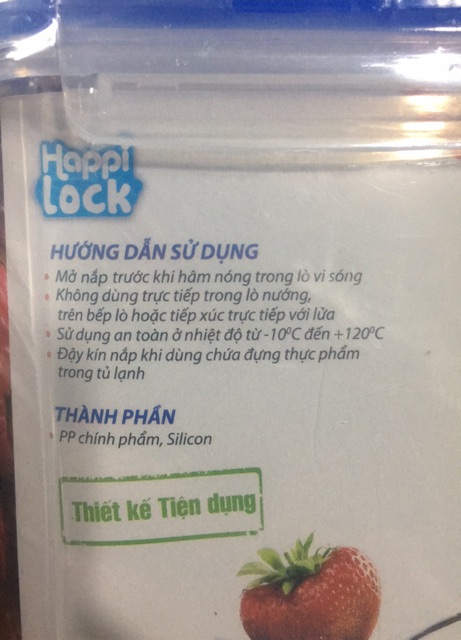 HỘP NHỰA 900 ML/1200 ML/2500 ML TÂN LẬP THÀNH, DÙNG ĐƯỢC LÒ VI SÓNG. Hộp nhựa 900ml/2500ml (2,5 lít)