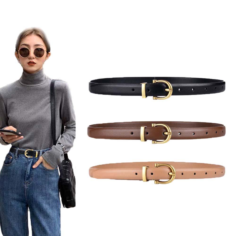 Thắt Lưng Bằng Da Bò Chất Lượng Cao Thiết Kế Thanh Lịch Dành Cho Nữ