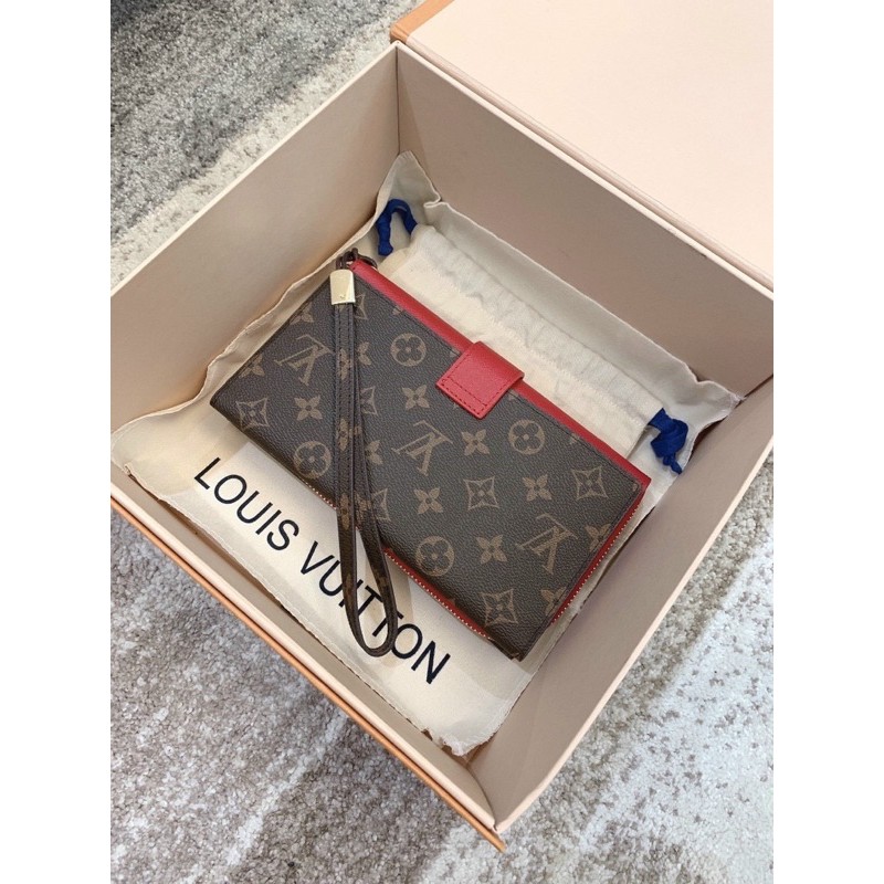 Ví Clutch W266-20 LV da đẹp hàng đẹp 3 màu