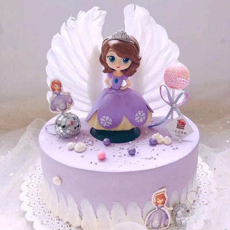 Búp bê trang trí bánh cupcake chủ đề công chúa Disney